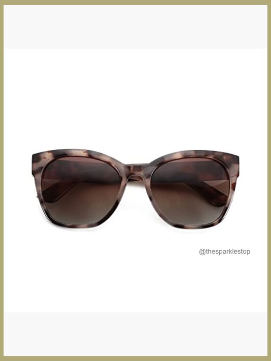 Cateye Polarized Sunglasses with Plastic Frames UV400 Protection Oversized main image 4